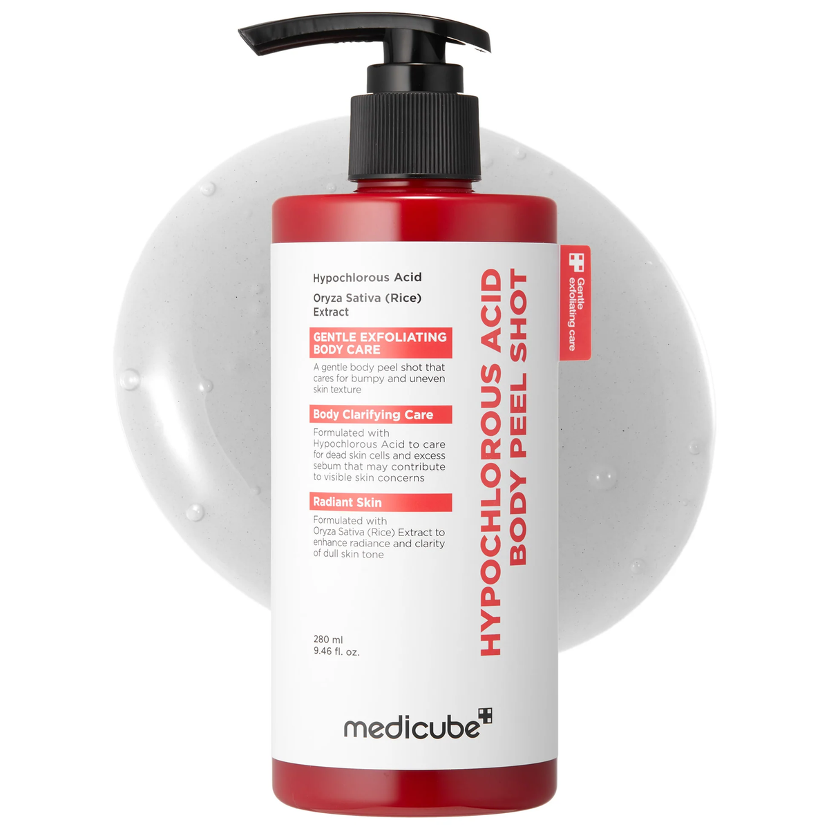 Hypochlorous Acid Rice Body Peel Shot Medicube 280 ml