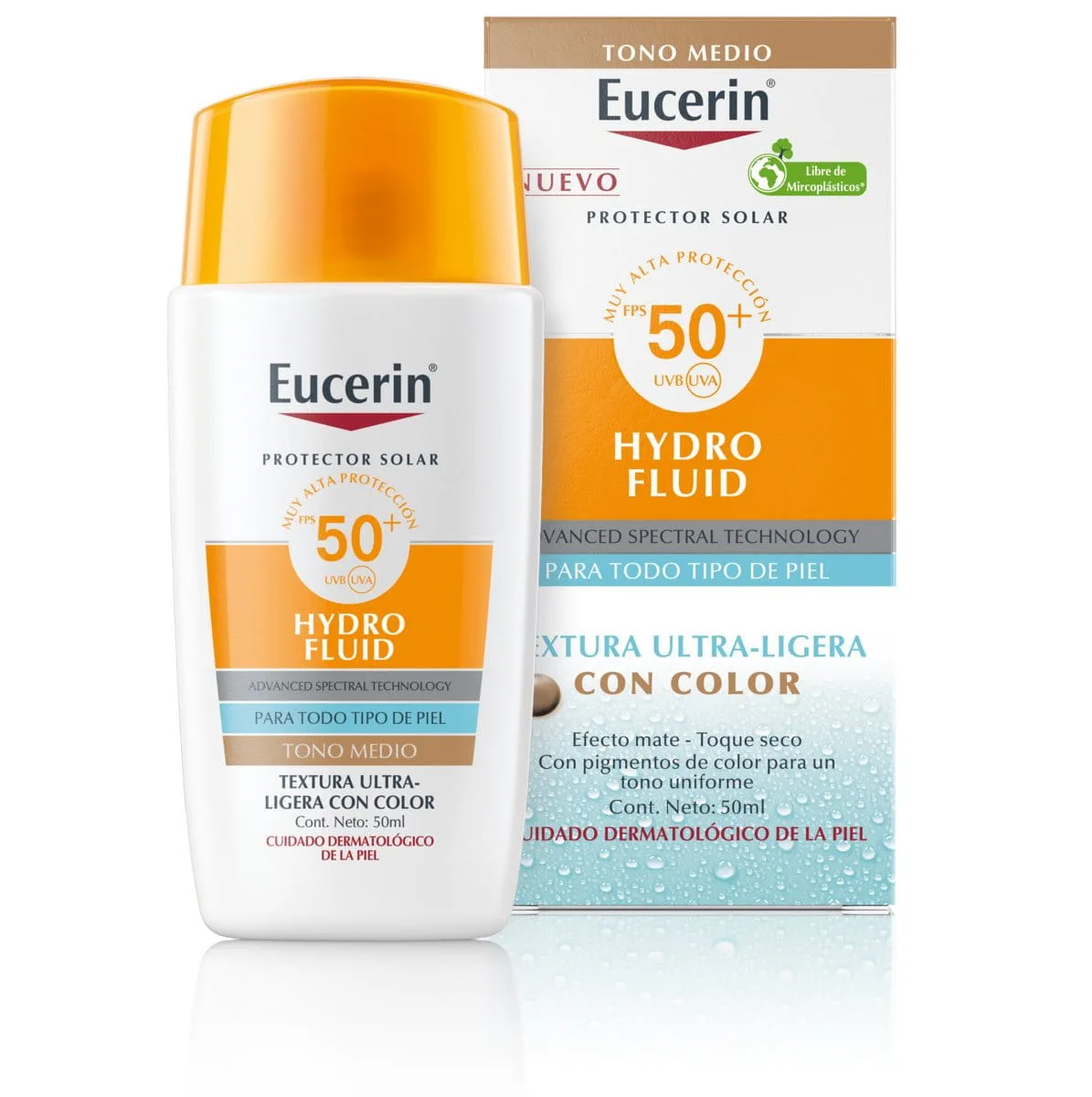 Sun Face Hydro Fluid FPS 50+ Tono Medio Eucerin EXP 11/27