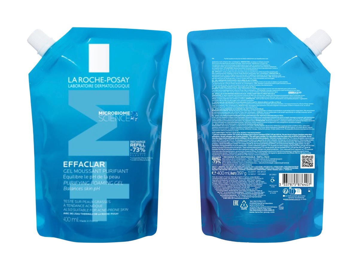 Effaclar Purifying Cleansing Gel Refill Pouch La Roche-Posay 400ml