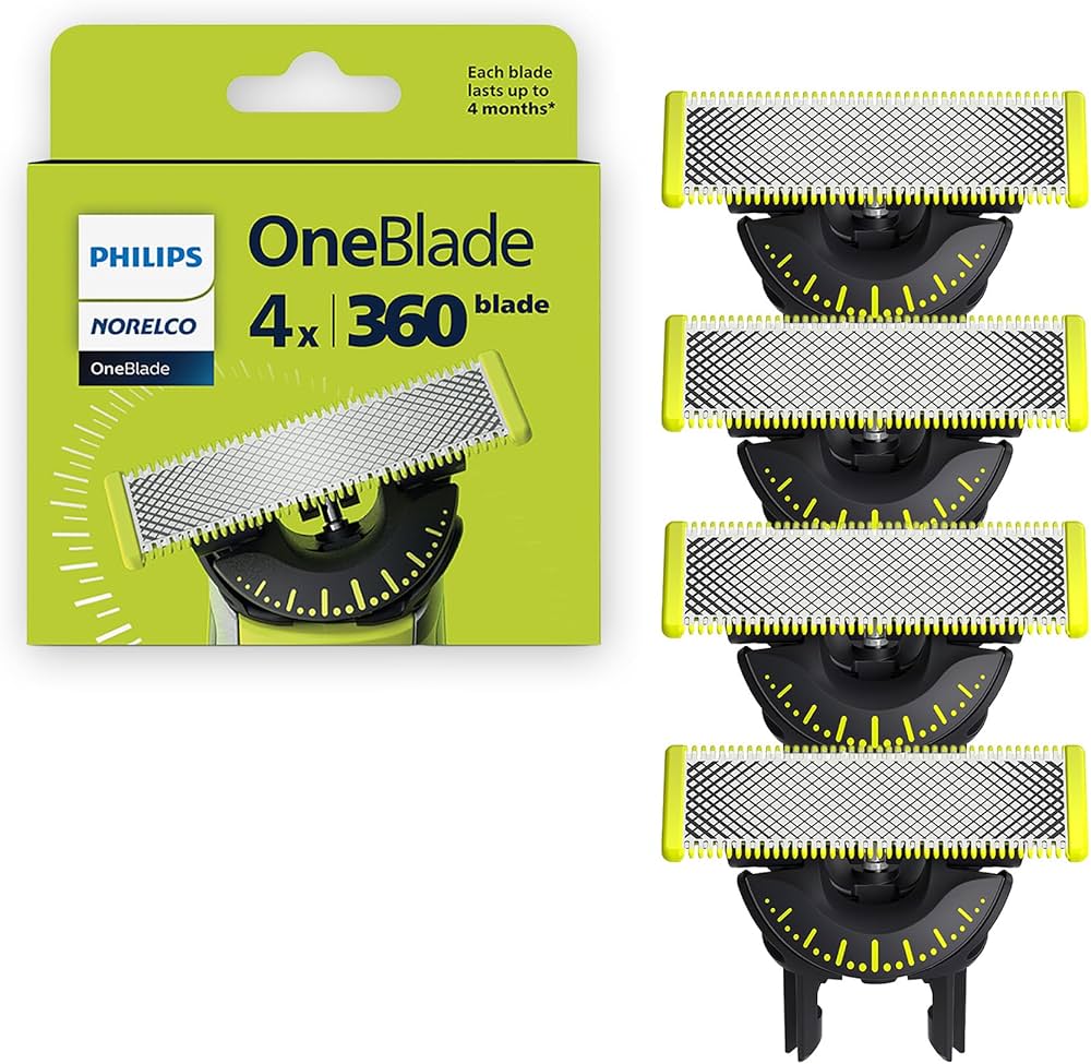 Philips Norelco OneBlade 360 Replacement Blades QP440/80 (4 Pack)