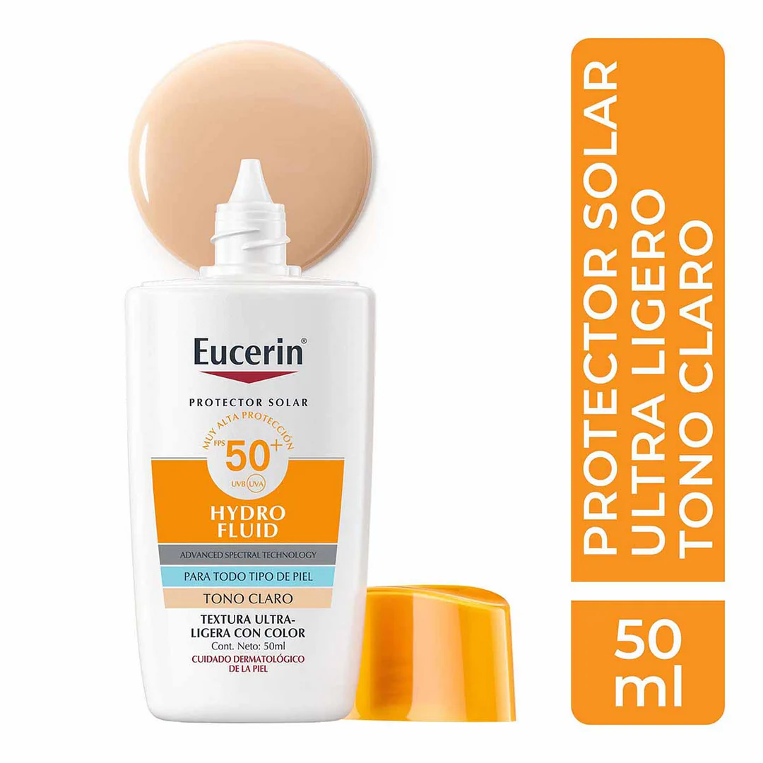 Sun Face Hydro Fluid FPS 50+ Tono Claro Eucerin EXP 09/27