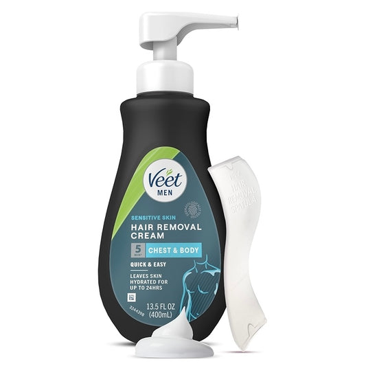 Men Gel Cream Hair Remover Sensitive Veet 400 ml