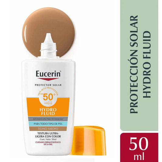 Sun Face Hydro Fluid FPS 50+ Tono Medio Eucerin EXP 11/27