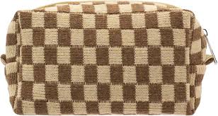 Cosmetiquera Bolsa de Viaje Checkered Makeup Bag