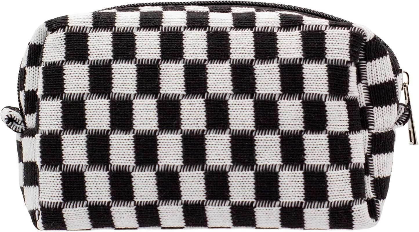 Cosmetiquera Bolsa de Viaje Checkered Makeup Bag