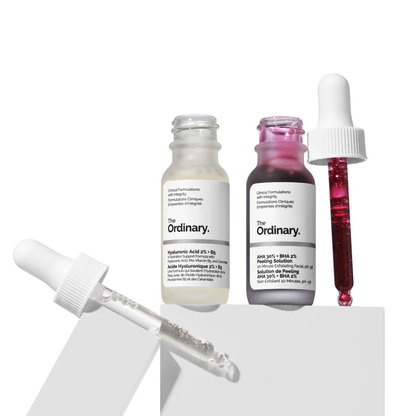 The Resurface & Hydrate Set with Hyaluronic Acid + AHA The Ordinary