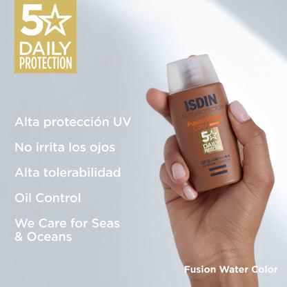 Fusion Water SPF 50 ISDIN Color Bronce Bronze 50 ml