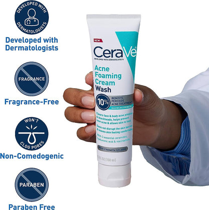 Acne Foaming Cream Wash 10% CeraVe 150 ml