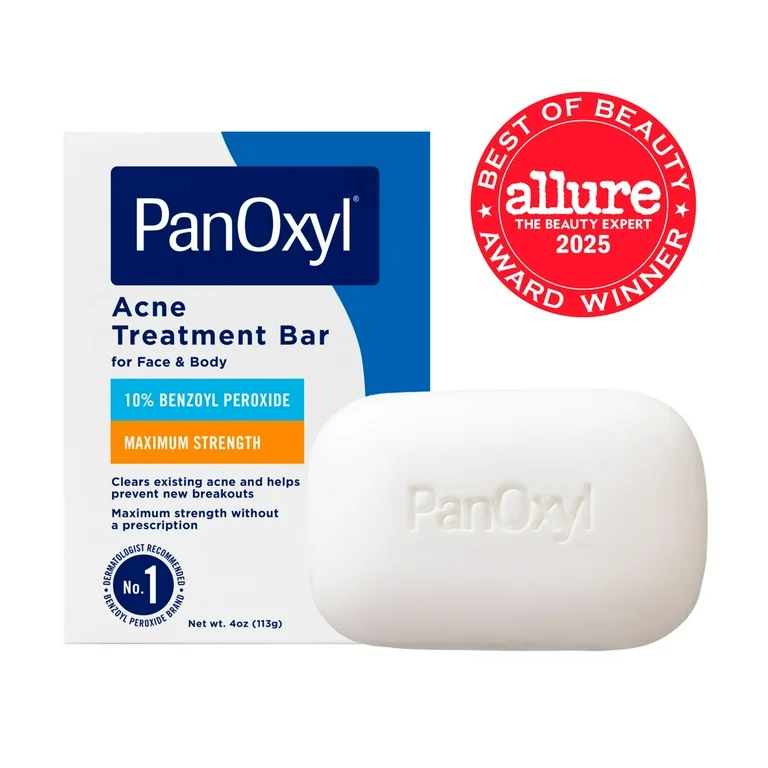 Acne Treatment Bar Benzoyl Peroxide 10% Maximum Strength PanOxyl 4 oz EXP 09/27