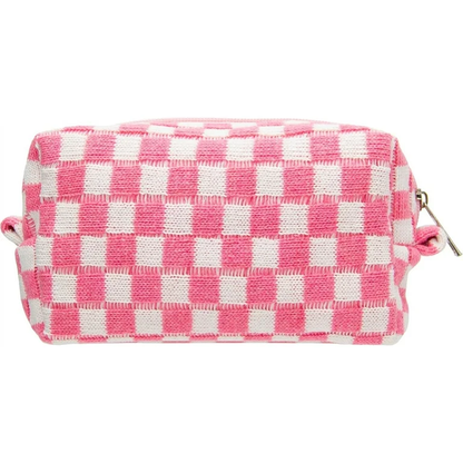 Cosmetiquera Bolsa de Viaje Checkered Makeup Bag