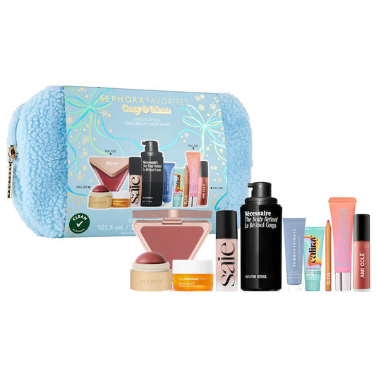 Cozy and Clean Makeup and Skincare Set Sephora Favorites