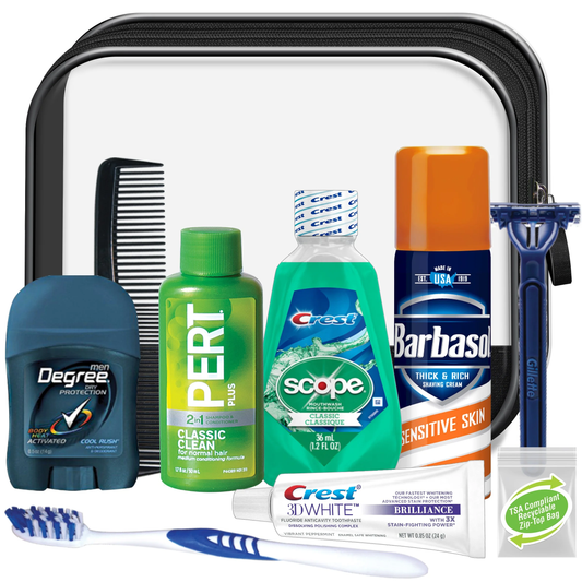 Men’s Get Away 10 PC Travel Kit Convenience Kits International