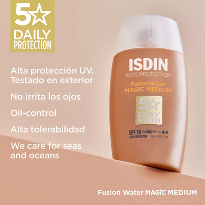 Fusion Water Magic SPF 50 ISDIN Color Medium 50 ml