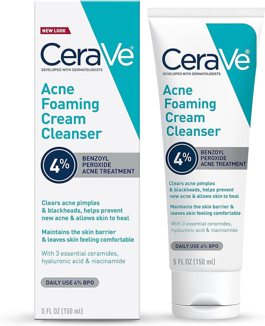 Acne Foaming Cream Cleanser 4% CeraVe 150 ml EXP 08/27