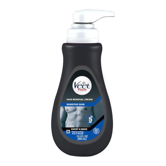 Men Gel Cream Hair Remover Sensitive Veet 400 ml