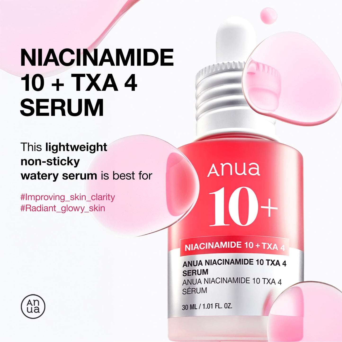 Niacinamide 10%+ TXA 4% Serum Anua 30 ml