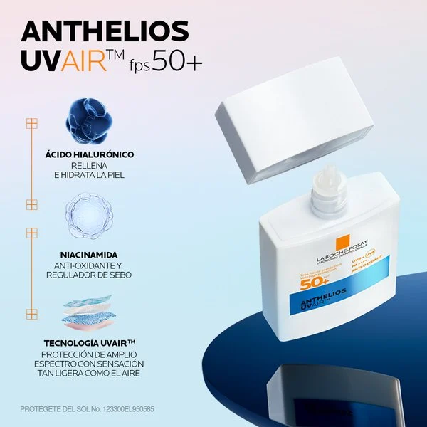 Anthelios UvAir SPF 50 La Roche-Posay 40 ml EXP 02/28