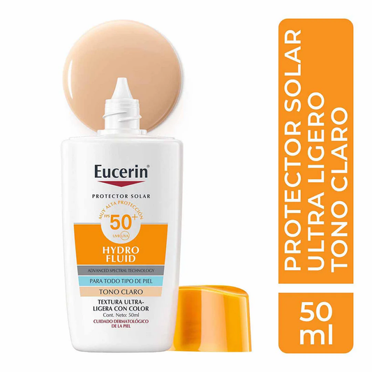 Sun Face Hydro Fluid FPS 50+ Tono Claro Eucerin EXP 09/27
