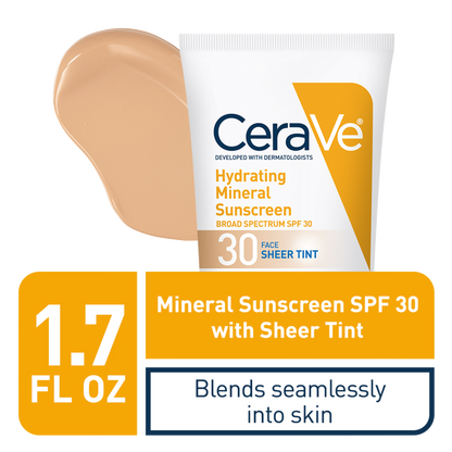 Hydrating Mineral Sunscreen Sheer Tint 30 CeraVe 50 ml