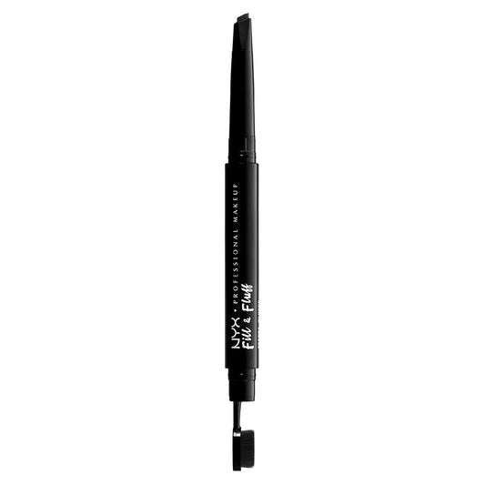 NYX Professional Makeup Fill & Fluff Eyebrow Pomade Pencil, Negro