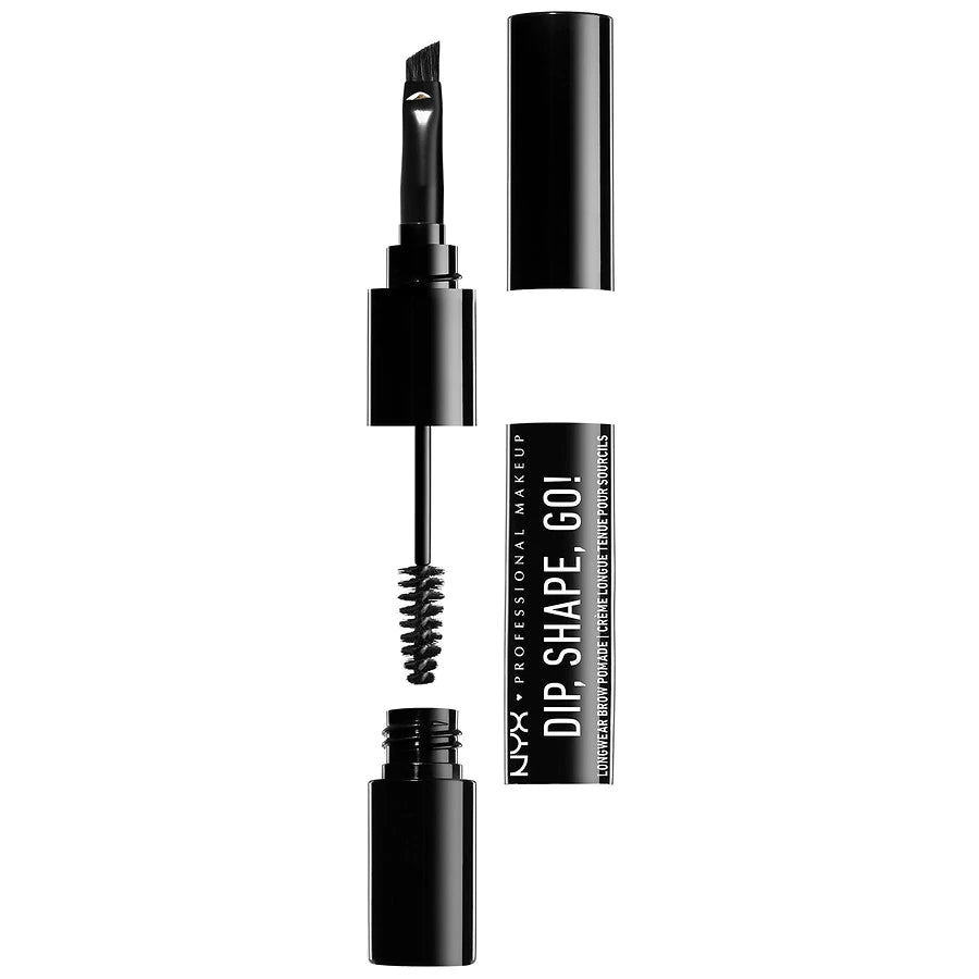 NYX Dip, Shape, Go! Longwear Brow Pomade, Negro