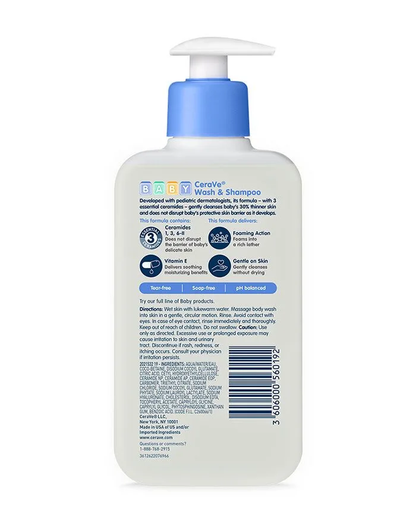 Baby Wash & Shampoo CeraVe 8 oz