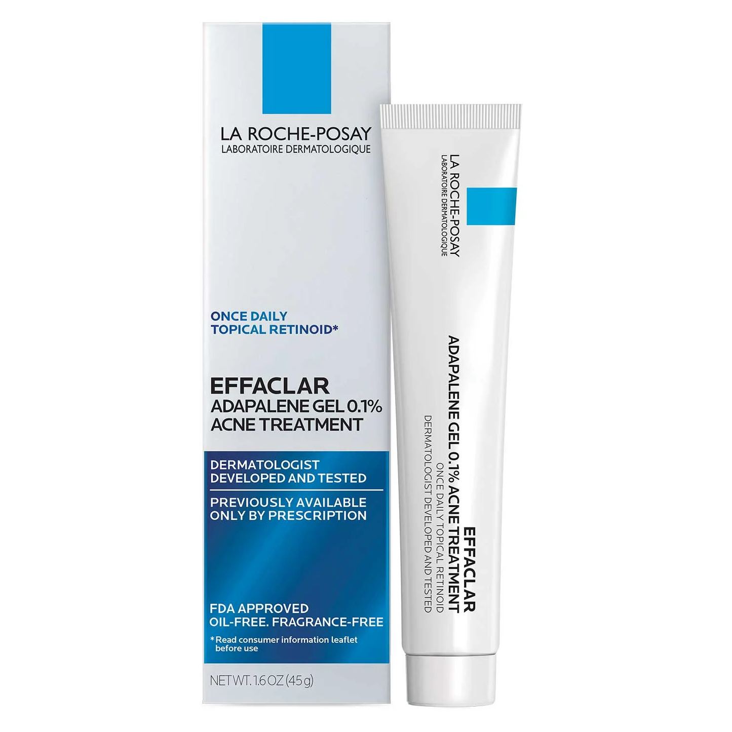 Effaclar Adapalene Gel 0.1% Topical Retinol La Roche-Posay 45 g