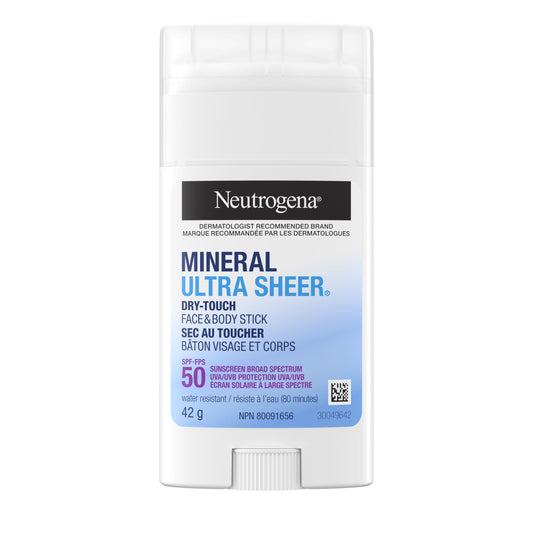 Mineral Ultra Sheer SPF 50 Cara y Cuerpo Stick Neutrogena 42 g