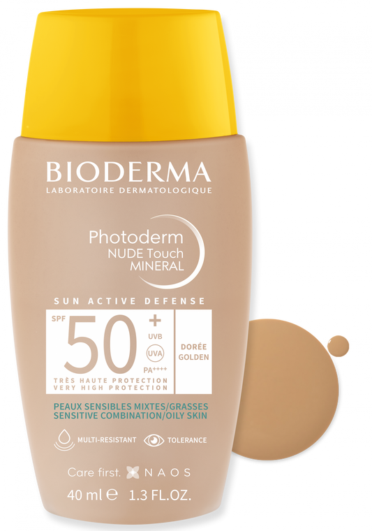 Nude Touch SPF 50 tono dorado Bioderma 40 ml