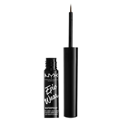 NYX Epic Wear Liquid Liner Long-lasting Matte Waterproof Eyeliner, Cafe